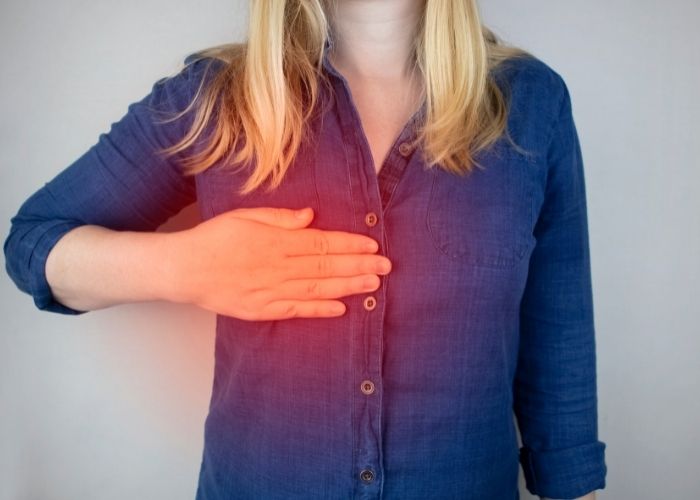 أعراض التهاب الغدد الليمفاوية في الثدي